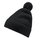 Falke knitted hat (pom-pom) Pure - cashmere, pom-pom - black - 1 piece